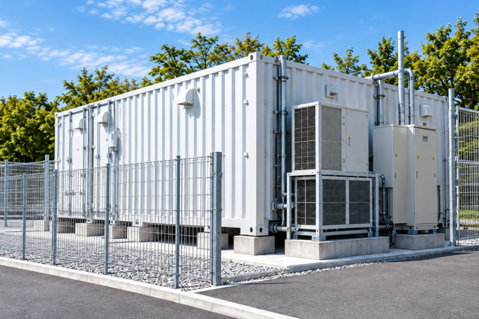 コンテナ型データセンターの設備イメージ