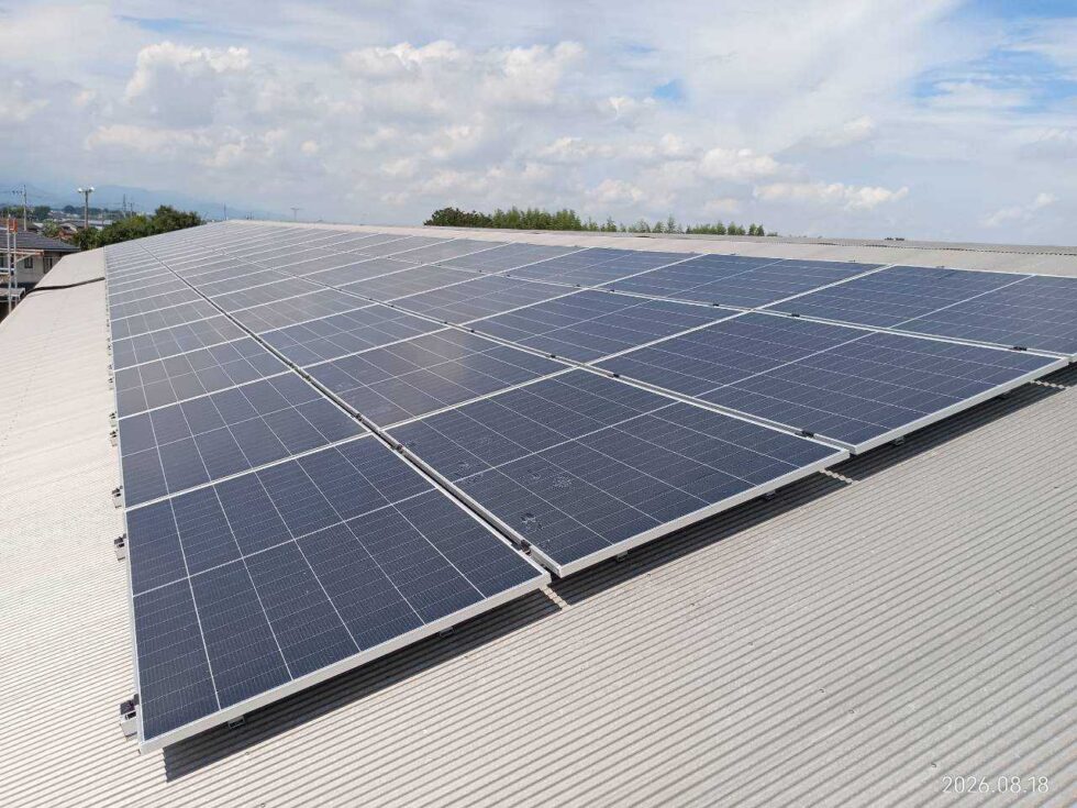 埼玉県の農場様｜太陽光発電設備 DC 40.4kWの施工写真