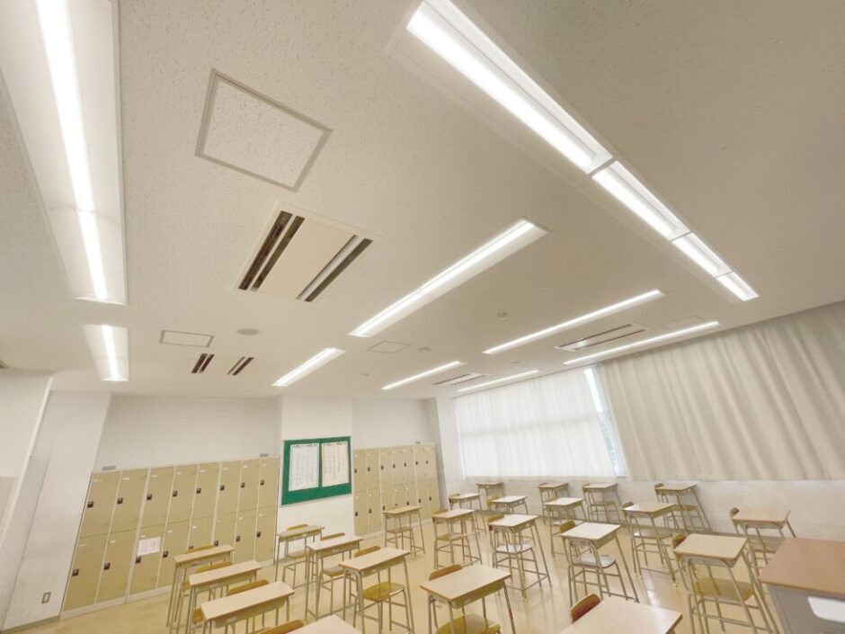 LED照明リニューアルの施工写真