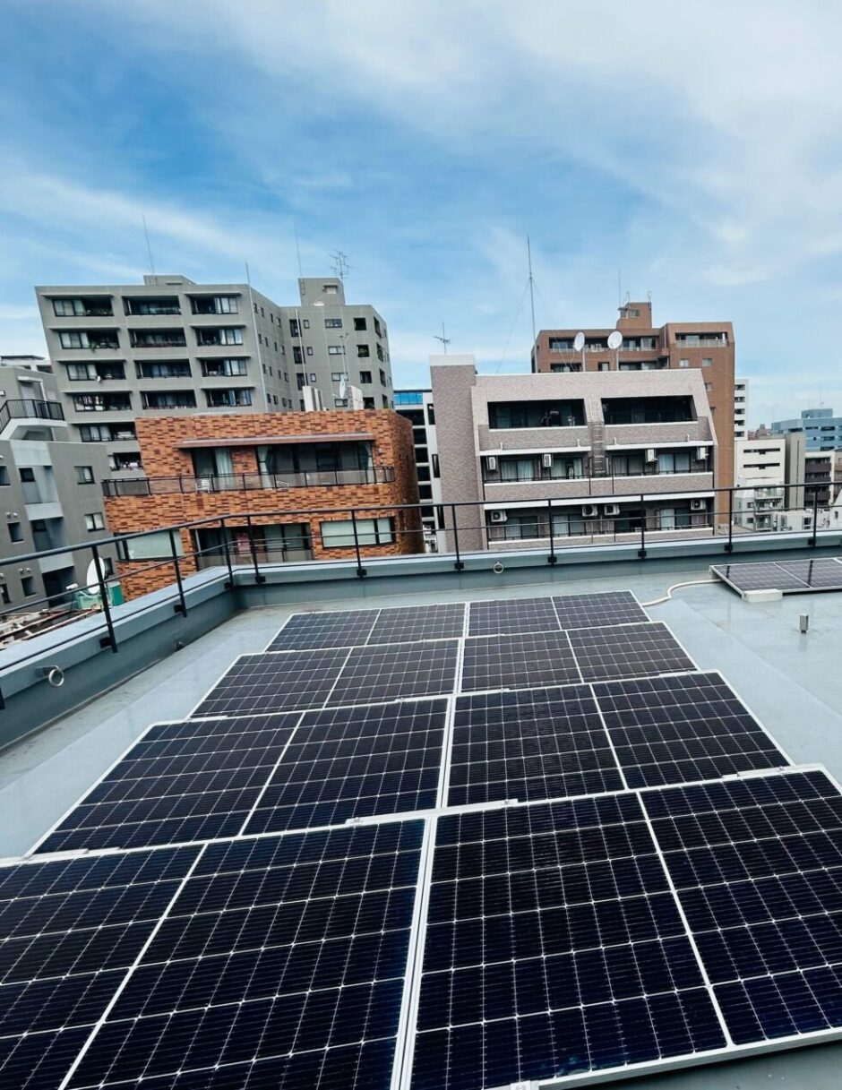 自家消費型太陽光の施工写真