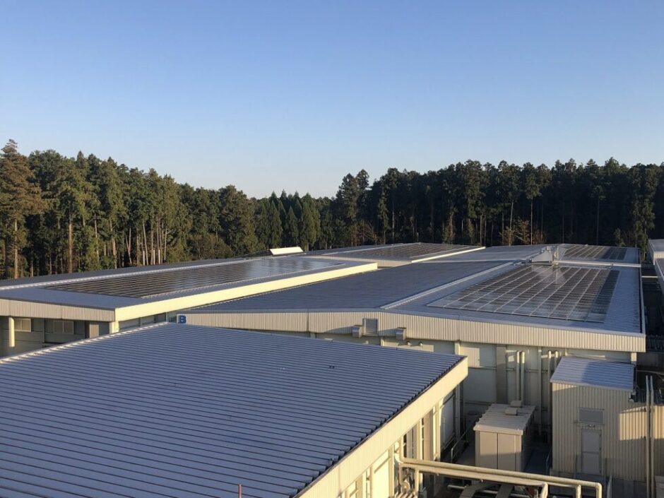 茨城県小美玉市の野菜加工工場様　二期目(自家消費型太陽光発電)の施工写真