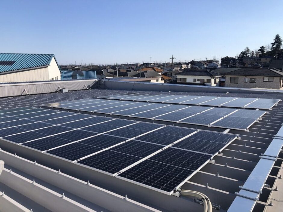 神奈川県相模原市のパチンコ店様(自家消費型太陽光発電)の施工写真